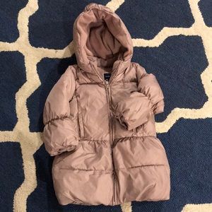 Toddler girls peplum winter coat, good condition